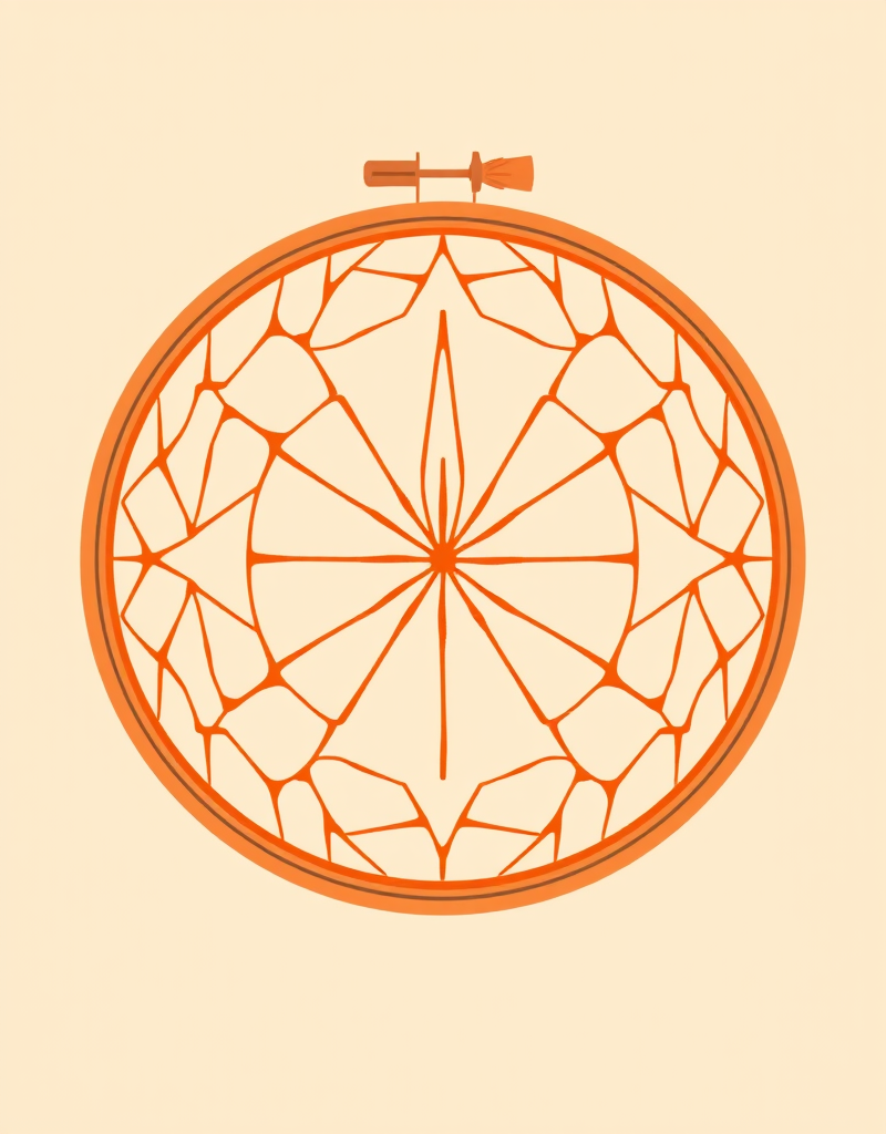 Ажурная салфетка в технике «Цветное трапунто» (Виктория Островская)