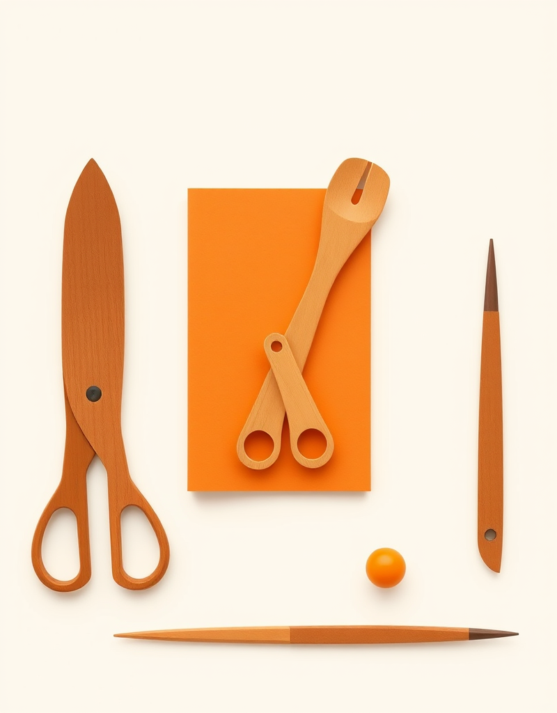 Клатч из кожи «Cubic clutch» [HahnsAtelier]